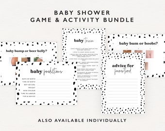 Baby shower activities - baby shower game bundle - gender neutral baby shower game - instant download print at home