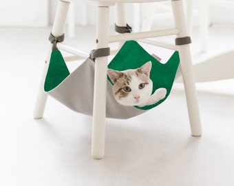 ELVES FOREST Saveplace® Diseño Minimalista Silla Multiusos Versátil Mesa Jaula Banco Gato Perro Hamaca de Almacenamiento para Mascotas Pequeñas, 6 Tamaños