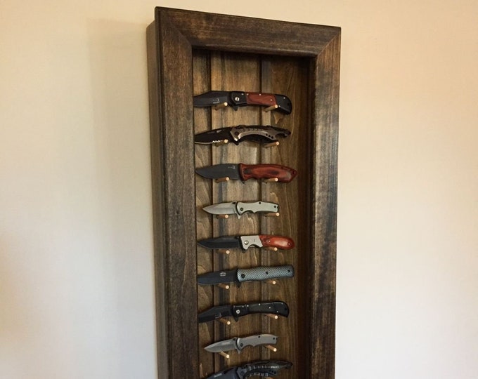 Rustic Knife Display Case Etsy