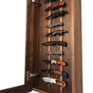 Walnut Knife Display Case image 3