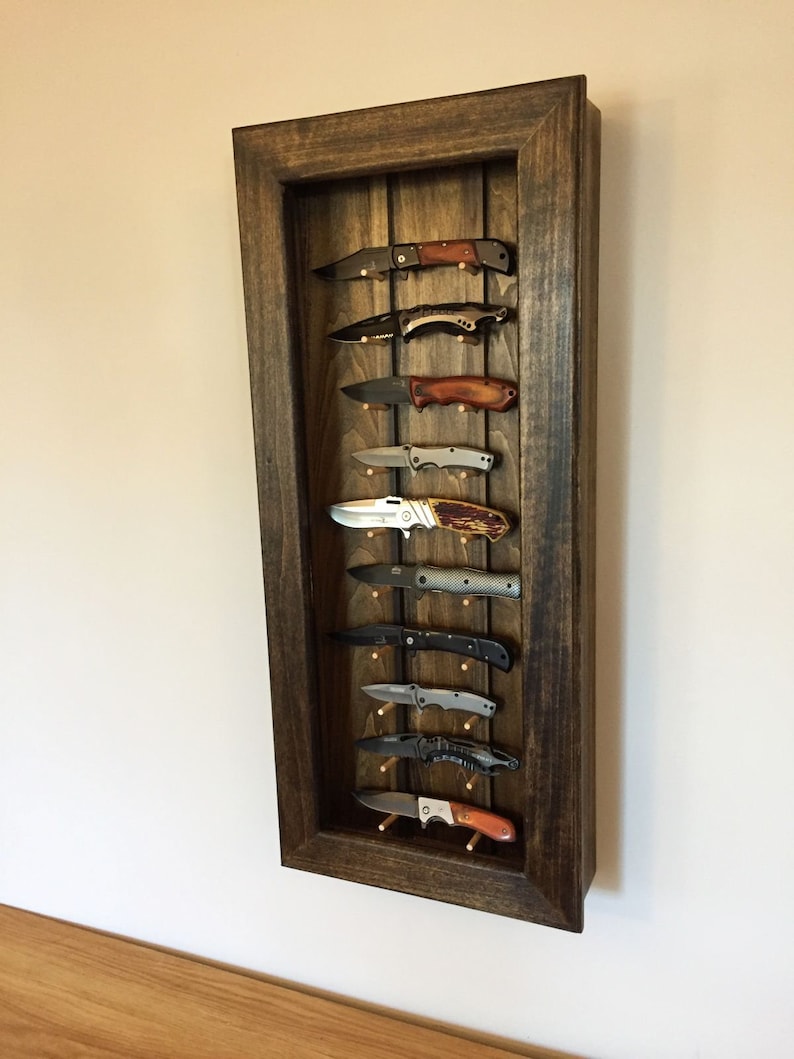 Rustic Knife Display Case Etsy