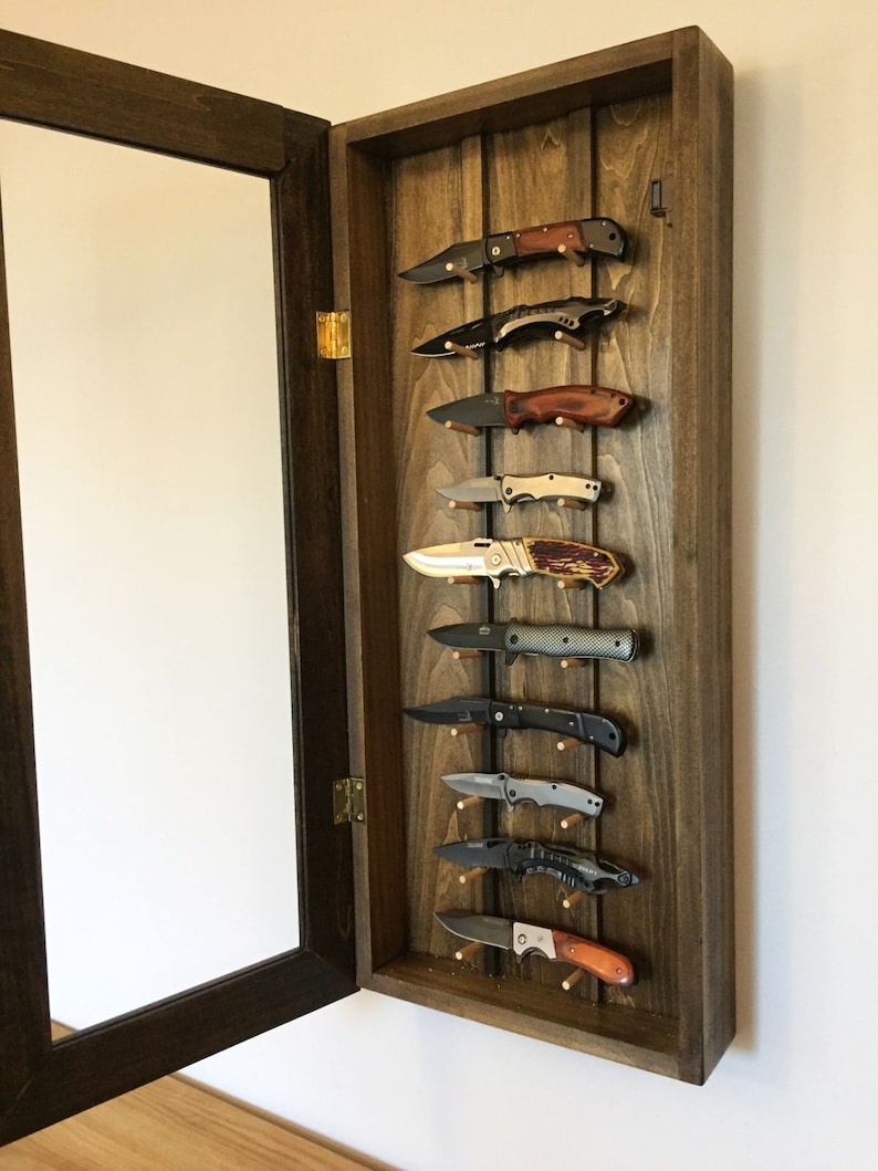 Rustic Knife Display Case Etsy