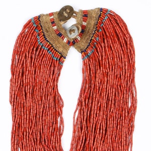 Authentic Konyak Naga Red Bead Necklace, Ca Early 1900s, 1481 image 1