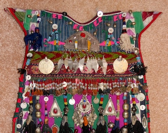 Historische Nomad Turkmens Cherjew Village Children's Ceremonial Garment, Ca 1930's, # 922