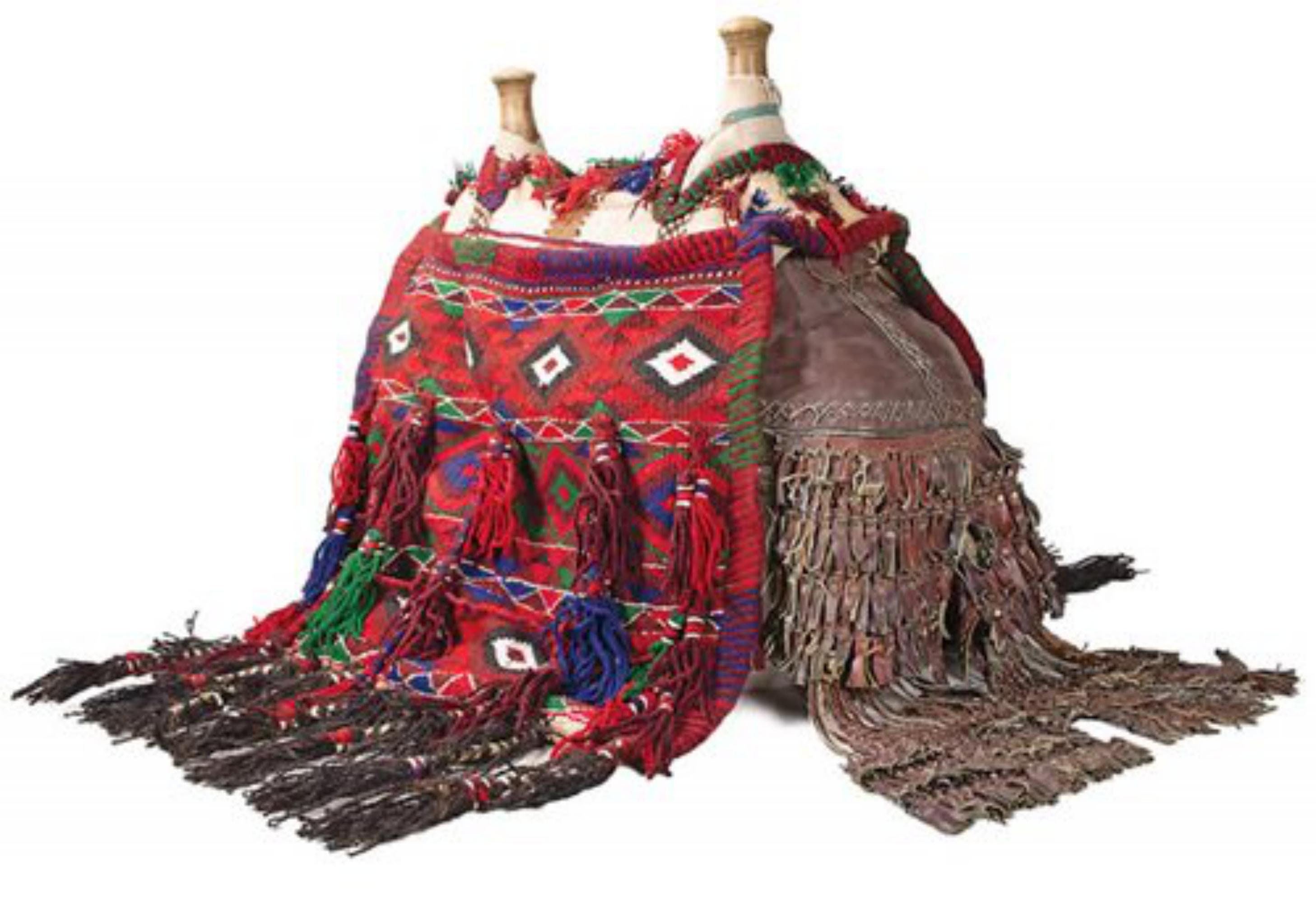 Antique Middle Eastern Handwoven Camel/Saddle Bag Mid Century