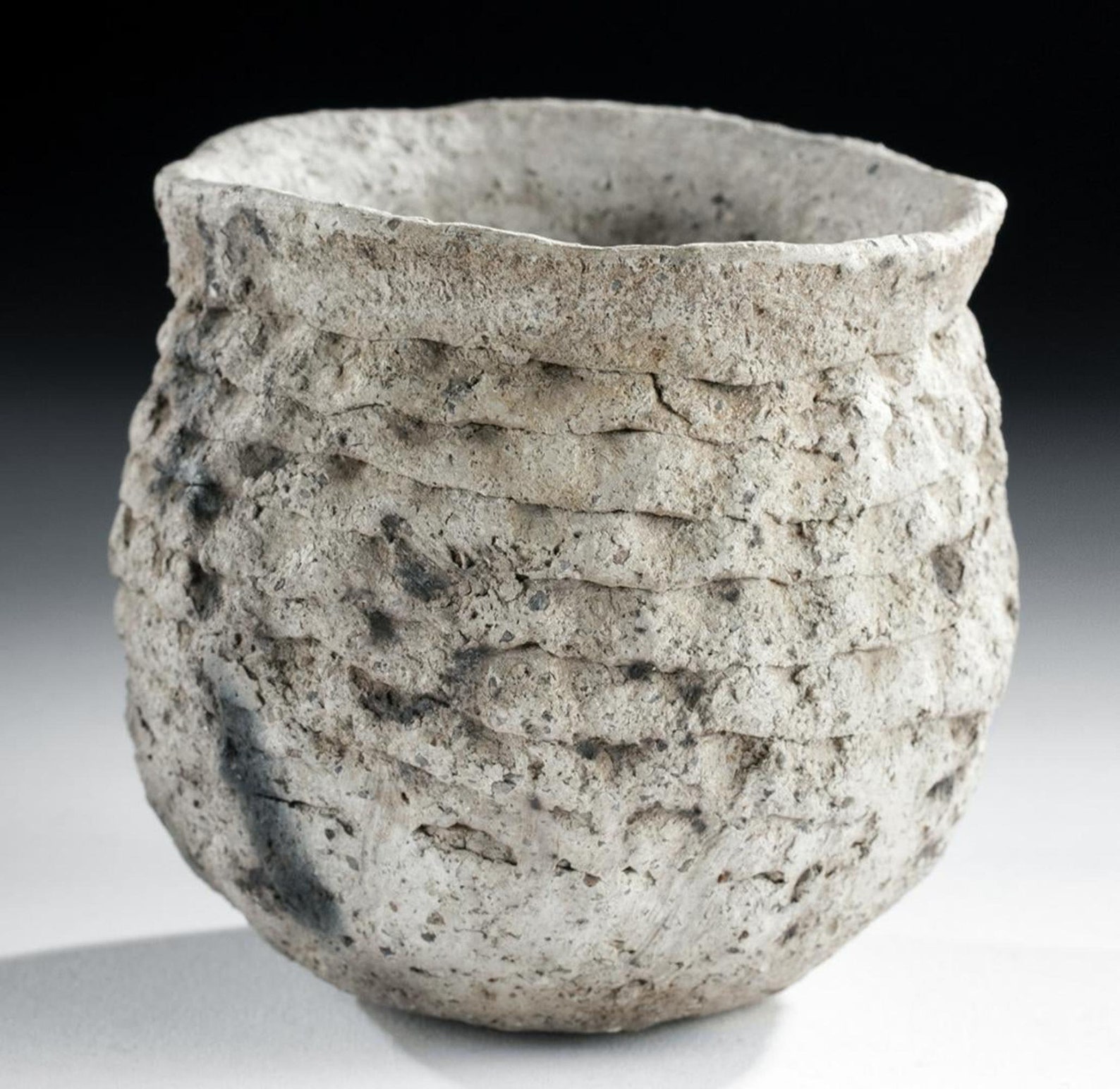 A Mogollon Corrugated Pottery Jar From the Mesa Verde Museum, Ca 1000