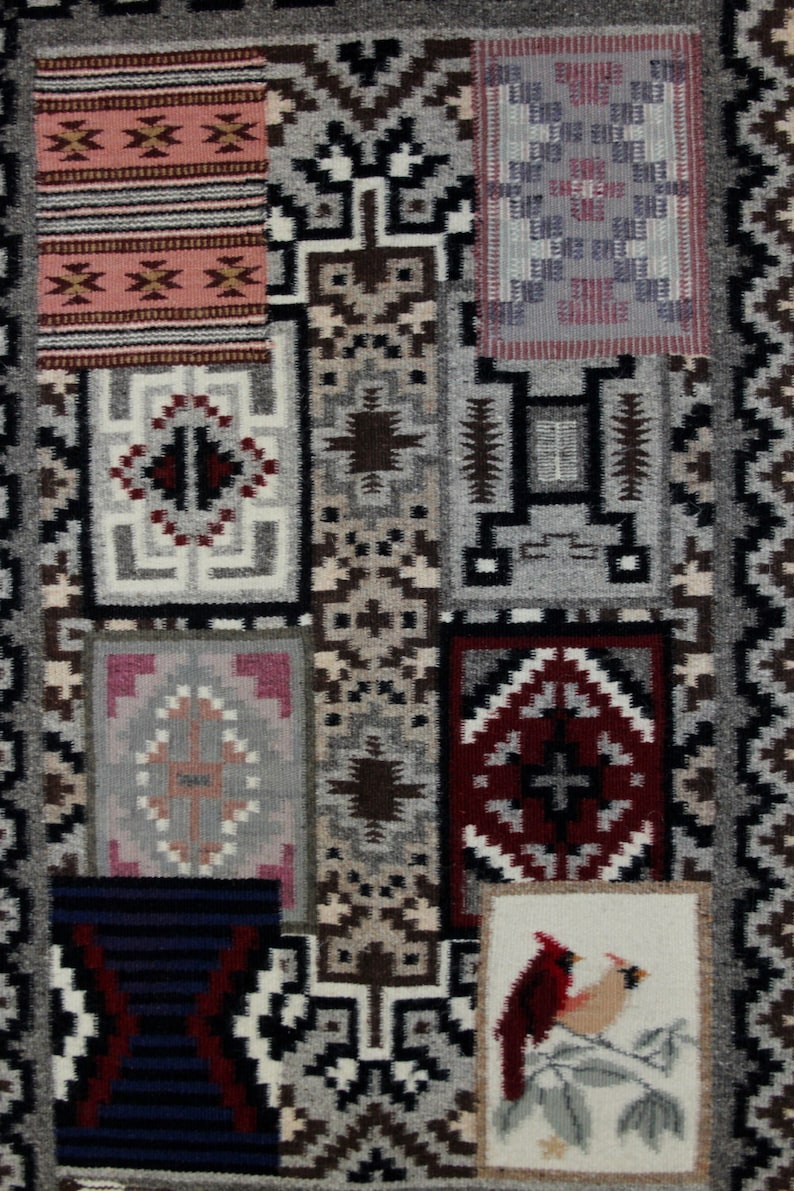 Navajo Pictorial Rug Native American Rug Wool Navajo Rugs Etsy