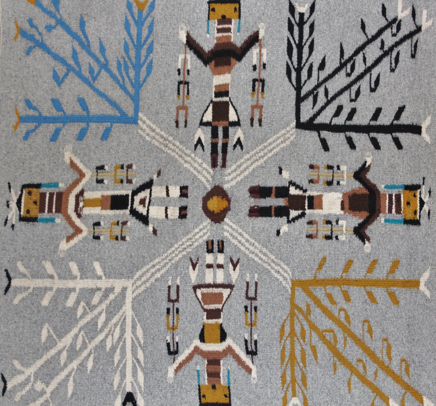 Navajo Yei Pictorial Rug Native American Rug Wool Navajo - Etsy