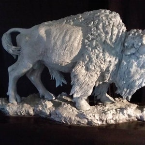 Western Bronze by James Regimbal, Titled Spirit of The Plains, American Bison, Precast Piece, C1433 image 2