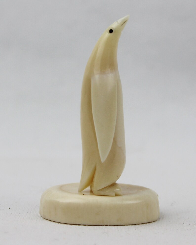 Vintage Inuit Hand Carved Walrus Ivory Miniature Penguin | Etsy