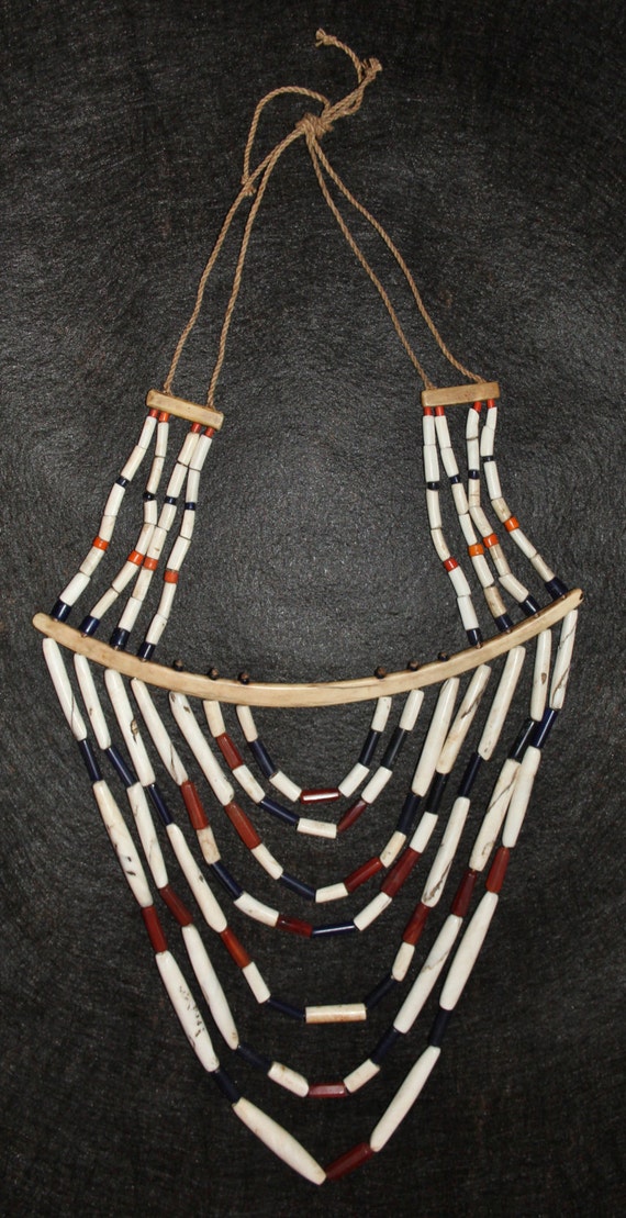 Necklace : Authentic Vintage Tangkhul Shell and Gl