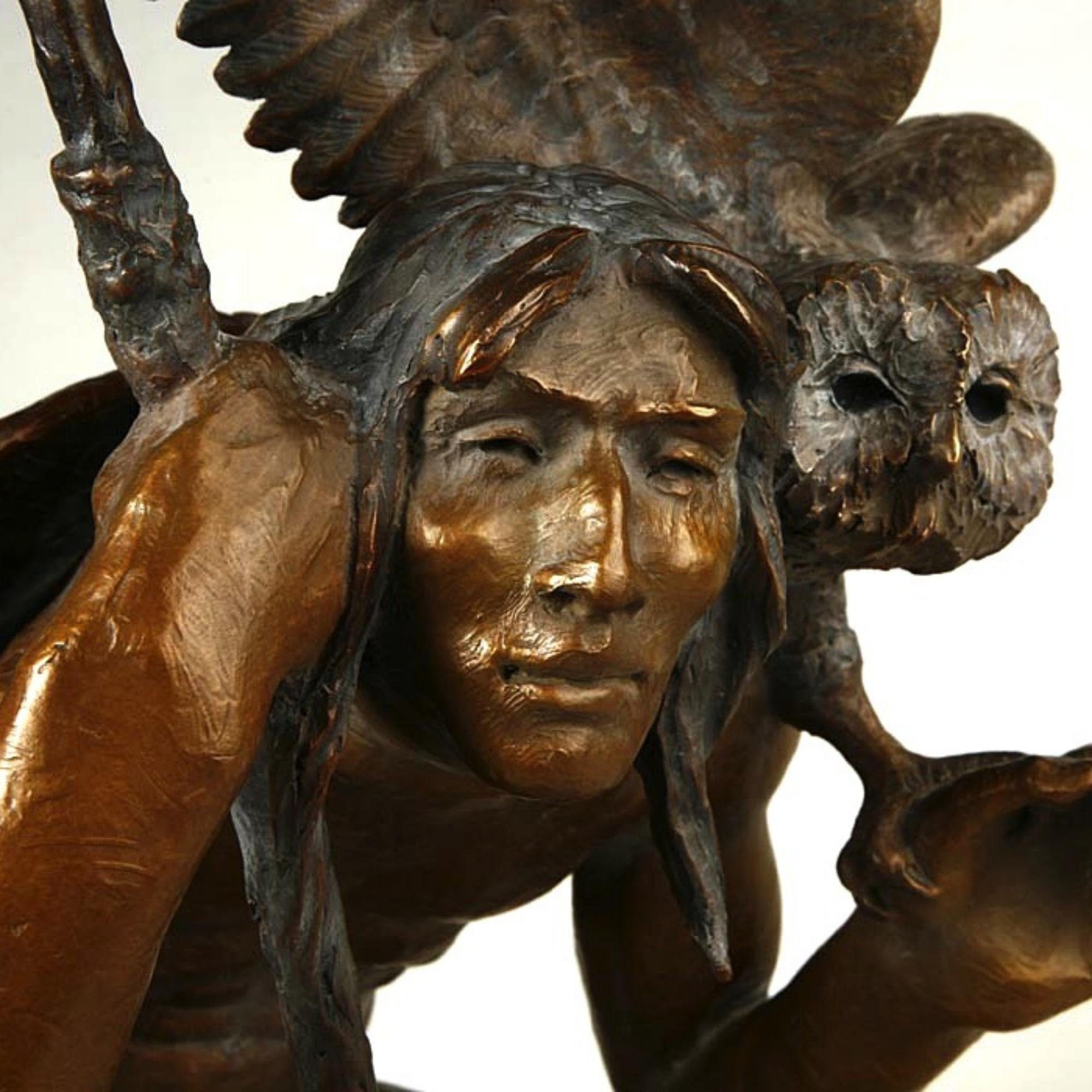 Western Artist, Lincoln Fox, Bronze Sculpture Titled, 