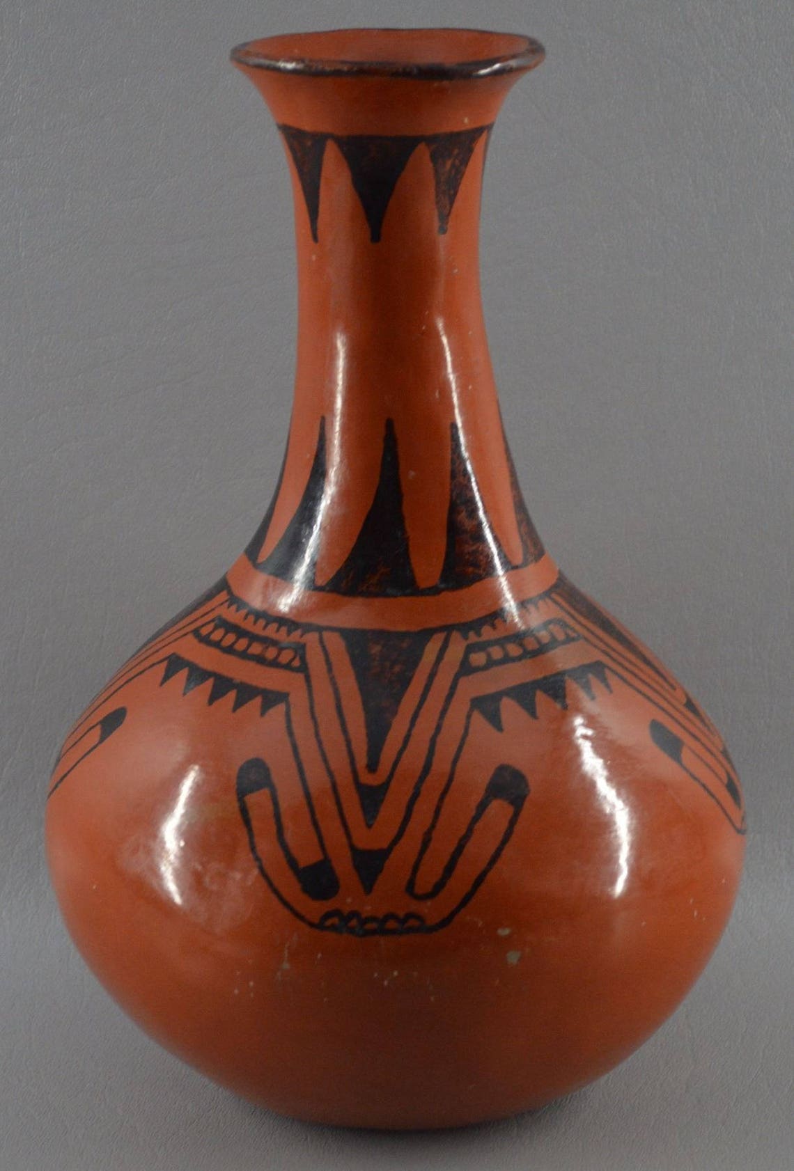 Native American Maricopa Pottery Vase by Ida Redbird Ca Etsy