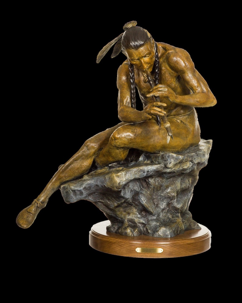 Western Bronze Sculpture, by Renowned Western Artist, Jeff Wolf
