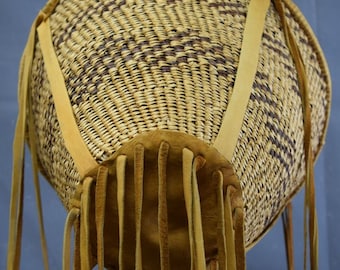 Native American Basket, Apache Burden Basket, Ca 1970's, #907