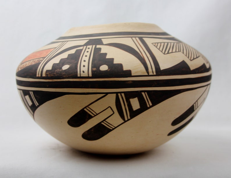Hopi Pottery Native American Hopi Pottery Jar, Signed E. Poolheco 136 Etsy