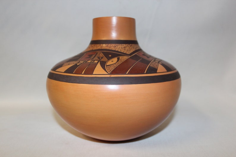 American Indian Pottery Native American Hopi Pottery Jar by Steven