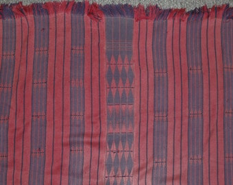 Hand Woven : Authentic Naga Rare AO/Phom Acrylic Feast Givers Body Cloth #649