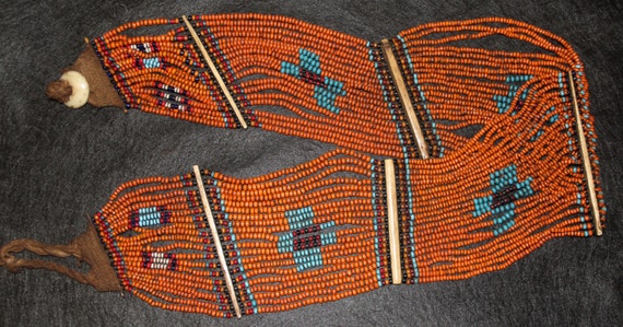 India : Vintage Konyak Naga Beaded Belt/Sash from… - image 1