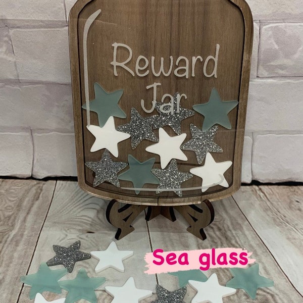 Custom Reward Jar:  Personalized Star Jar