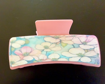 4" Spring Dogwood Blooms Durable Hair Clip