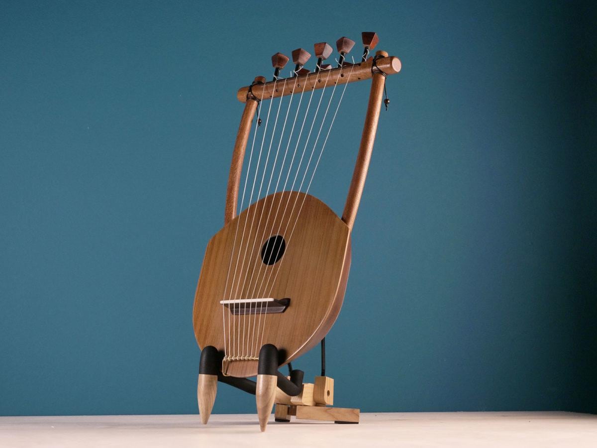 Handcrafted 9-string Traveller's Lyre: Ancient Greek Musical