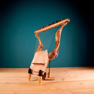 Lyre of Zeus - 13strings Ancient Greek Lyre - Massive Authentic Lyre - Top Quality HandCrafted Musical Instruments
