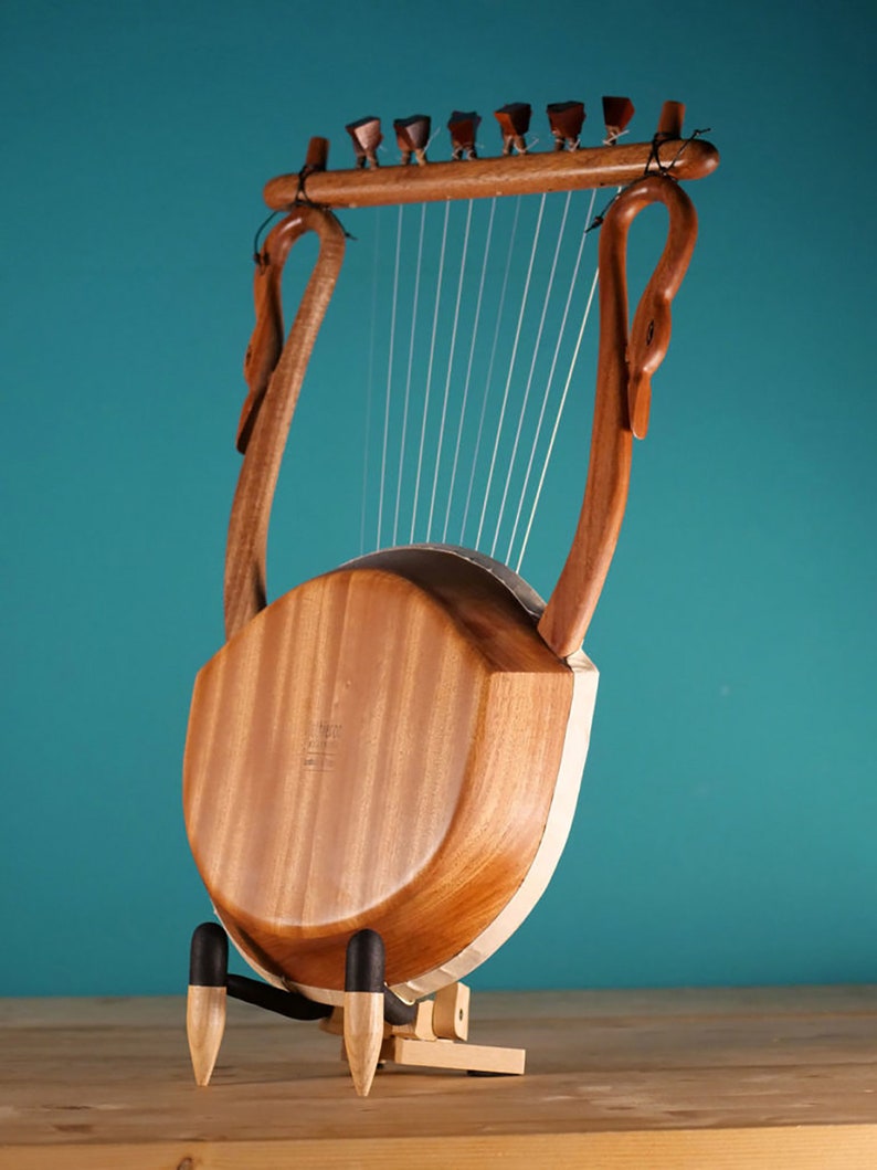 The Lyre of Thamyris Ancient Greek Lyre Chelys 11 strings Top Quality HandCrafted Musical Instrument image 2
