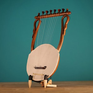 The Lyre of Thamyris Ancient Greek Lyre Chelys 11 strings Top Quality HandCrafted Musical Instrument image 1