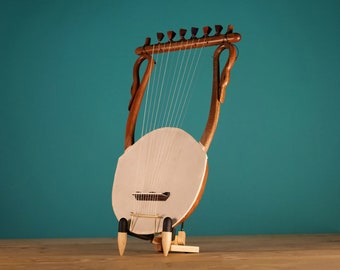 The Lyre of Thamyris – Ancient Greek Lyre (Chelys – 11 strings) – Top Quality HandCrafted Musical Instrument