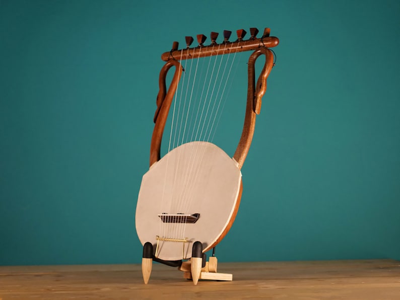 The Lyre of Thamyris Ancient Greek Lyre Chelys 11 strings Top Quality HandCrafted Musical Instrument image 1