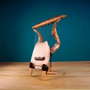 The King Lyre of Pan (Kylix lyre) - 11-string Ancient Greek Lyre - Massive Authentic Lyre - Top Quality Hand-Crafted Musical Instruments