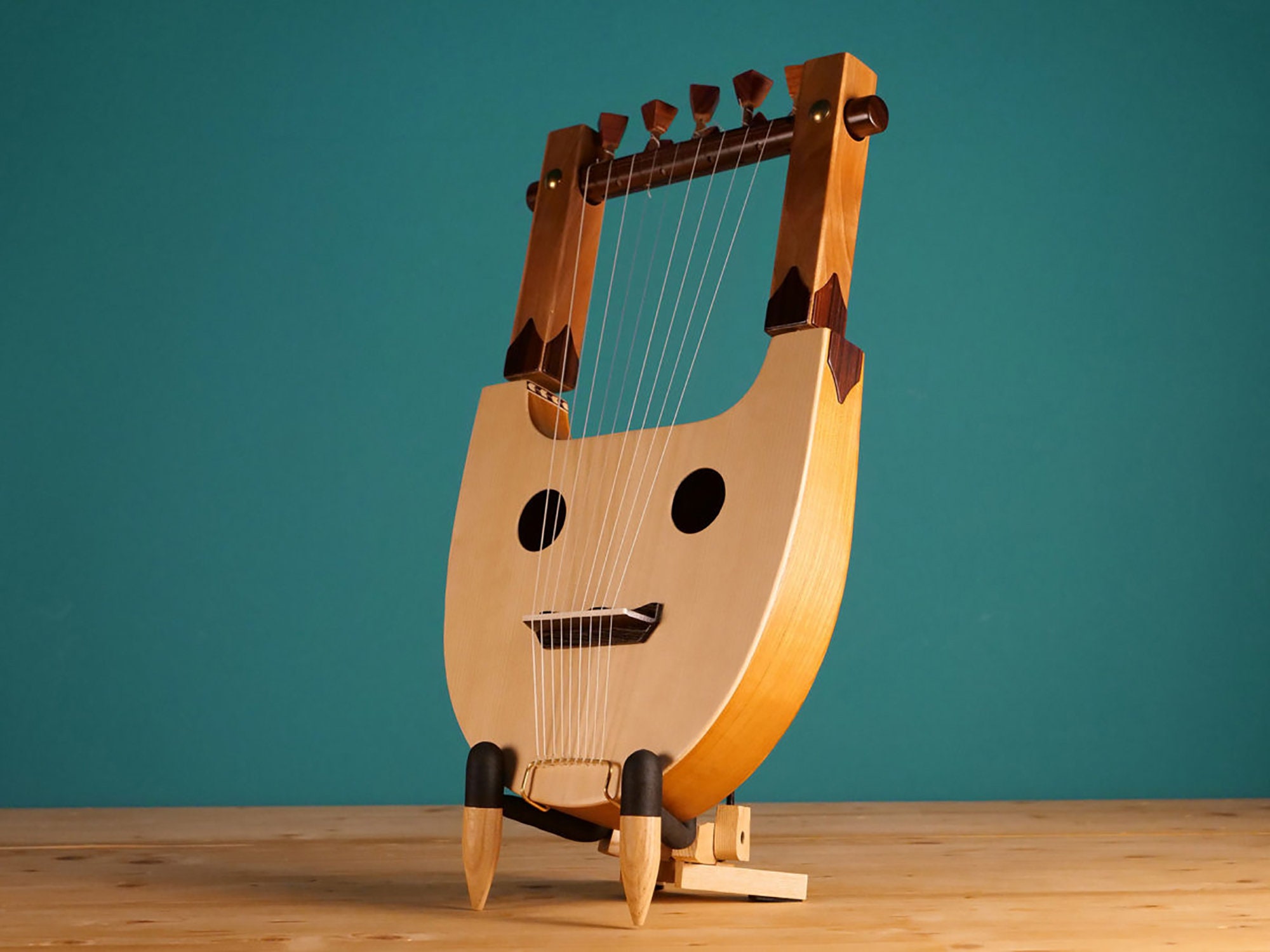 Phorminx – Advanced Lyre – Like (7 or 9 strings) – Top Quality HandCrafted Musical Instrument