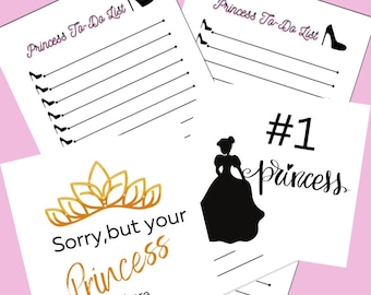 Princess Stickers, Clipart, Goodnotes, Digital planner, Journal
