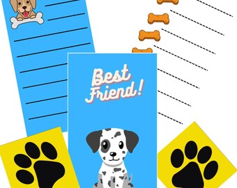 Bring on the Woofs: Paw Print Sticker Set for Pet Owners, Dog Collection