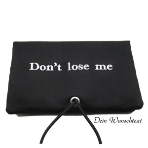 Personalisierte Tabaktasche mit Wunschtext bestickt Tabakbeutel Drehertasche mit 3 Fächer oder Blättchenspender