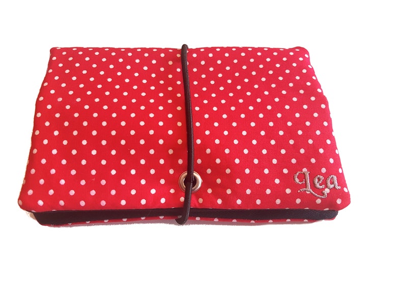 Tobacco bag/tobacco pouch/turner bag Minidots red image 7