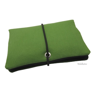 Tabaktasche Tabakbeutel Drehertasche *Green* mit 3 Fächer oder Blättchenspender Personalisierbar mit Namen bestickt