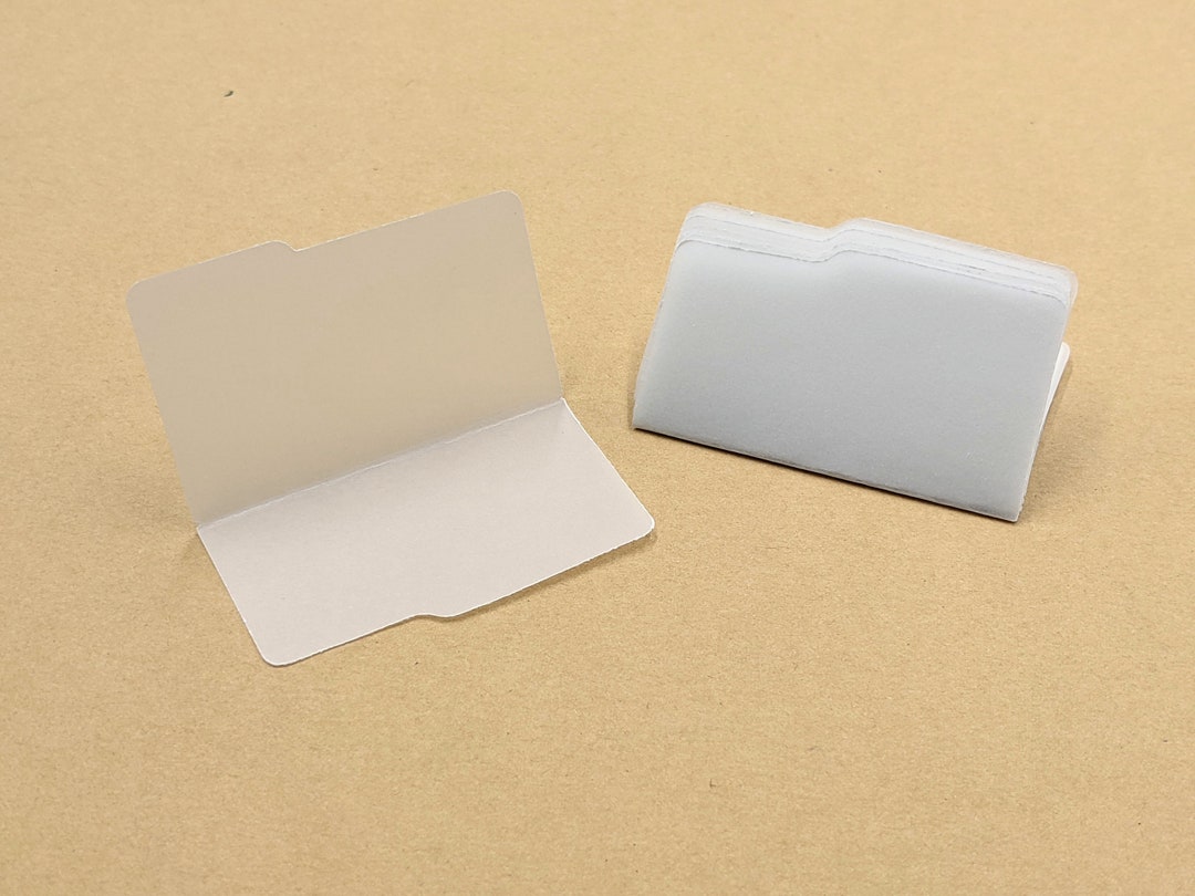 Mini File Folders, Vellum Folder, Translucent Paper, Scrapbooking Supplies, Crafty Gift, Smash