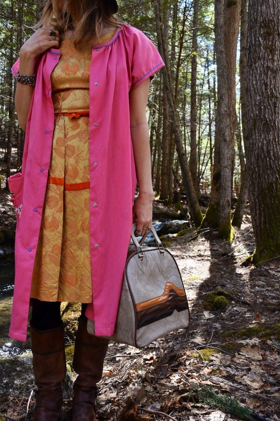 1970s Embroidered Smock || Vintage Smock || Vintag