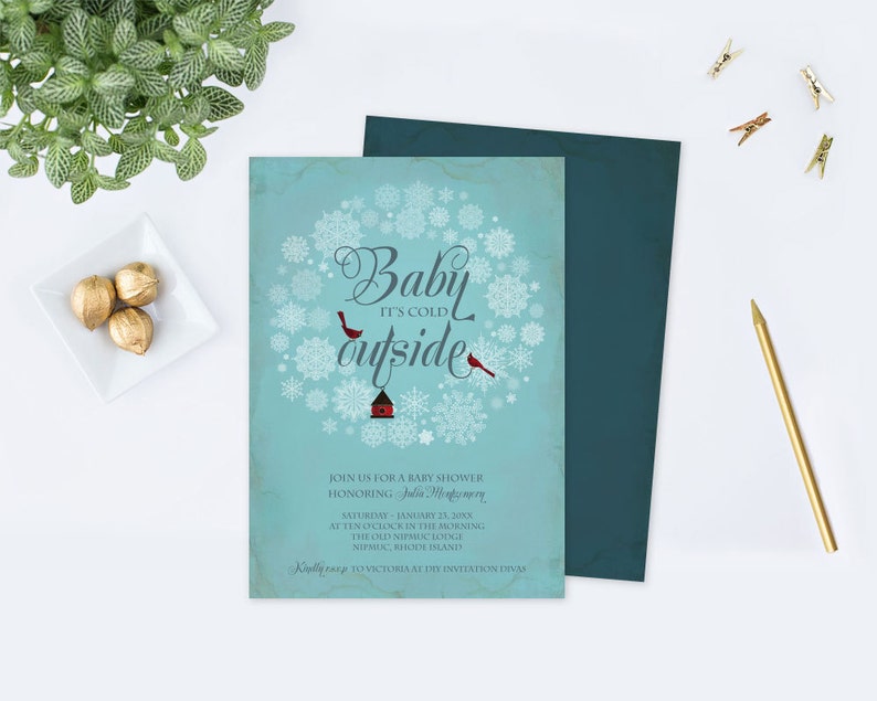 Baby Shower Invitation PDF Invitation Template Editable Text Etsy