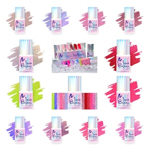 12pcs gel polish set Maga Inna Bajka 2 Collection glitter shimmer unicorn rainbow holographic indie shiny nails