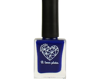 BLP26 - stamping polish for stamping nail art stamping plates dark blue - B. a Romantic Lake