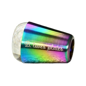 Nail stamper Rainbow Crystal Clear - the best stamper for nail art stamping plates multichrome clear jelly
