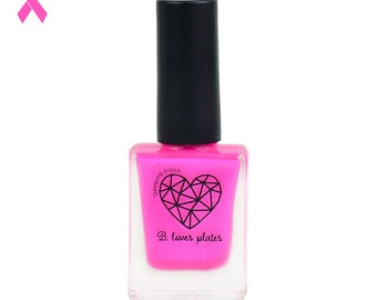 BLP18 - stamping polish for stamping nail art stamping plates pink shimmer - B. Strong