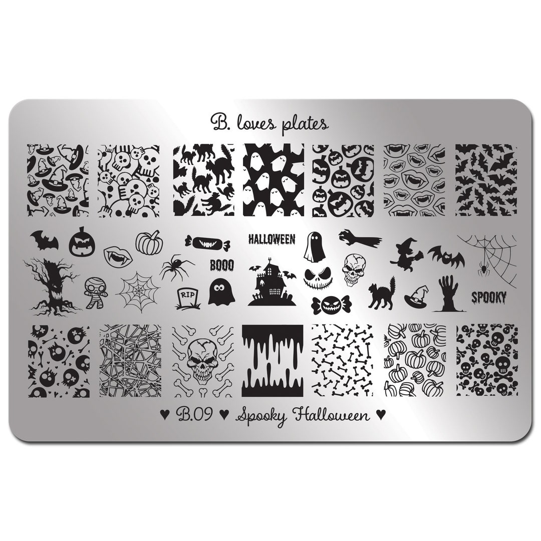KADS Nail Art Stamping Plates Festival Design Manicure DIY Transfer  Template | eBay