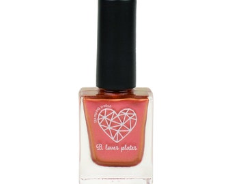 BLP30 - stamping polish for stamping nail art stamping plates metallic copper festive christmas xmas - B. a Cinnamon