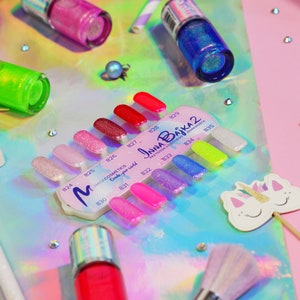 12pcs nail polish set Maga Inna Bajka 2 Collection glitter shimmer unicorn rainbow holographic indie shiny image 5