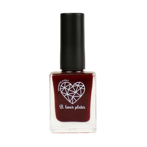 BLP24 - stamping polish for stamping nail art stamping plates burgundy - B. a Bloody Red