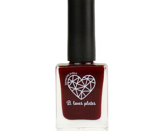 BLP24 - stamping polish for stamping nail art stamping plates burgundy - B. a Bloody Red